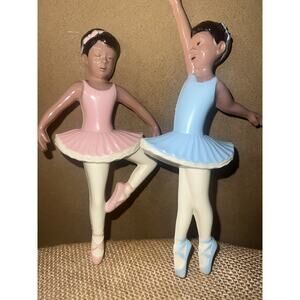 Vintage Ballerinas Wall Decor Burwood Products Dancers Gymnasts- Set 2